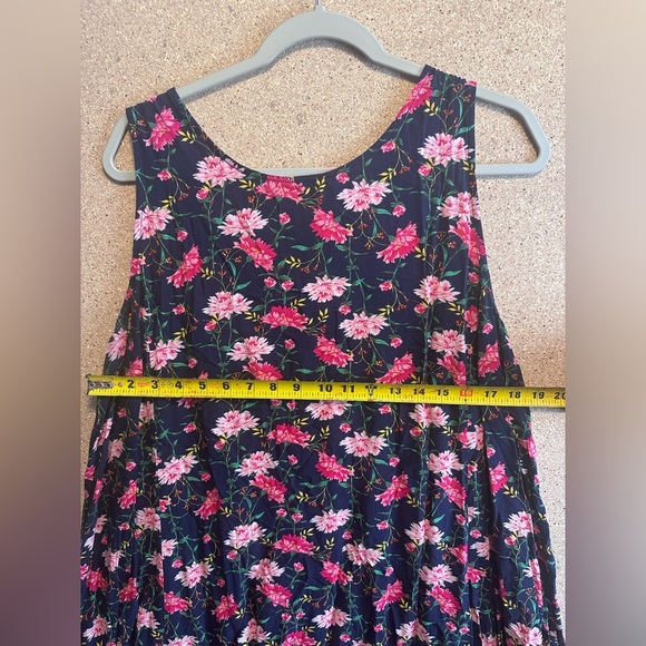 Old Navy Navy and Pink Floral Dress Size XXL - Picture 3 of 6